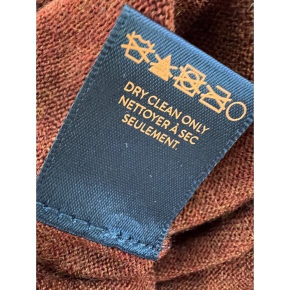 NWT GOOD MAN BRAND Size XL MVP Slim Fit Notch Neck Wool Sweater brown MSRP$185 - Picture 9 of 11